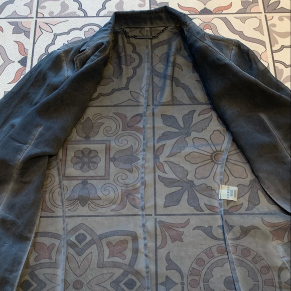 Elie Tahari Abby jacket Grey Fade Sheer Blazer XS - Picture 13 of 16